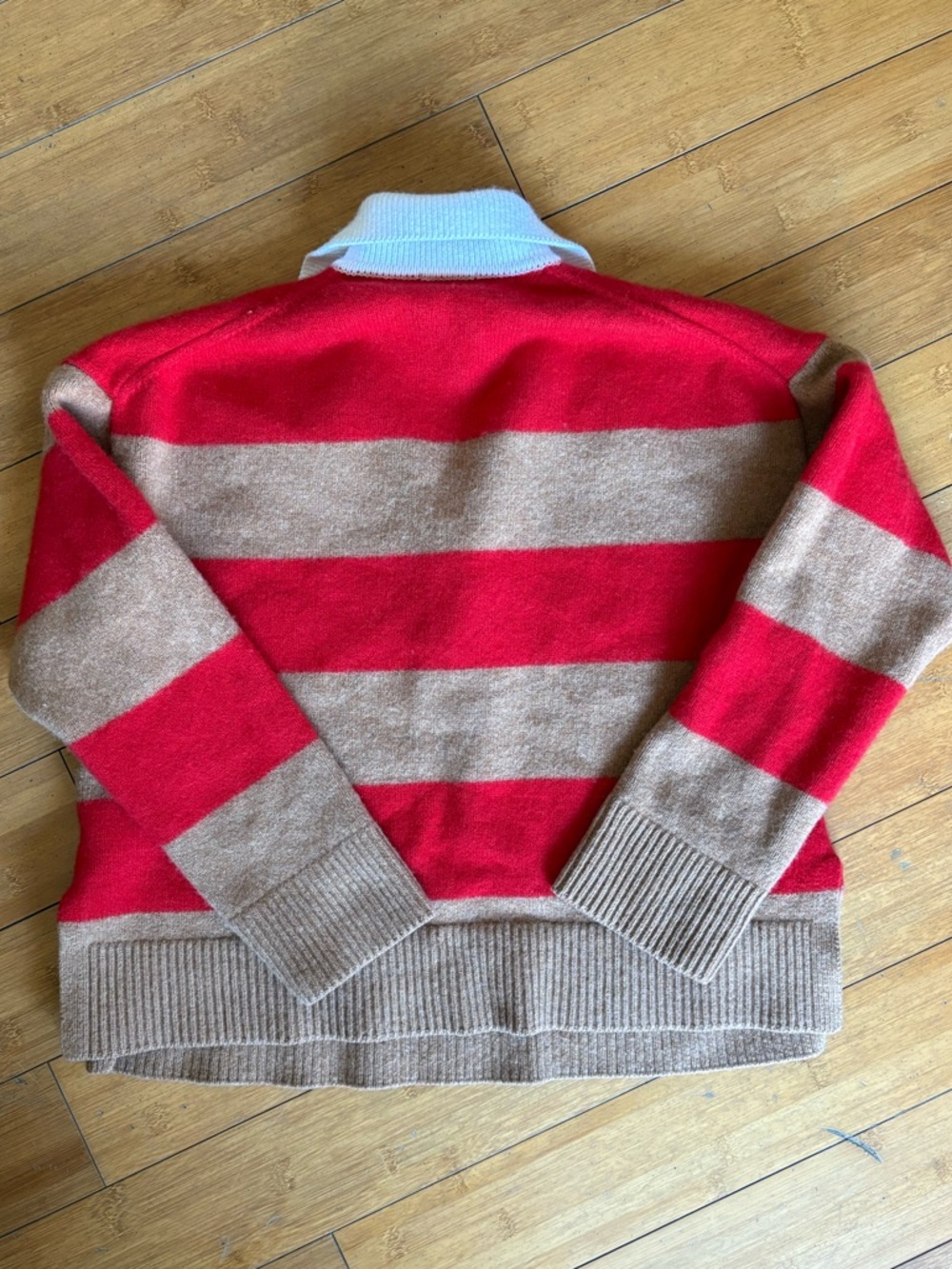 Rails Cashmere Blend Striped Rugby Sweater - Picture 2 of 8